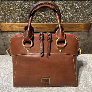 Dooney & Bourke Cameron Satchel with Strap in Chestnut